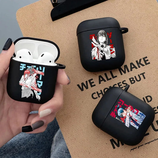 Anime Chainsaw Earphone Case for Apple Airpods