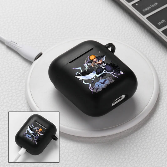 Japanese Bleach Anime Black Soft Silicone Case for Airpods
